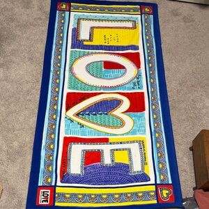 Brighton Multicolor LOVE beach towel